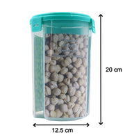 3 In 1 Transparent Air Tight Storage Dispenser Container (With Color Box) - LootFaat