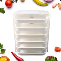 Plastic 6 Layer Wall-mounted Food Organizer Rack (1 Set) - LootFaat