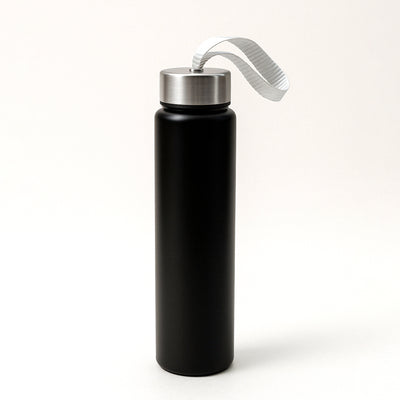 Portable Stainless Steel Water Bottle With Strap (Approx 250ml)