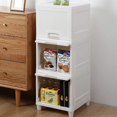3-Layer Plastic Storage Drawer Unit - Multipurpose Organizer Cabinet