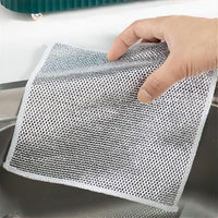 One-sided Multipurpose Microfiber Cloths Scrubber (1 Pc  20x20 Cm) - LootFaat