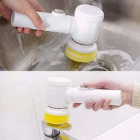 5in1 Home Kitchen Electric Cleaning Brush Electric Spin Scrubber - LootFaat