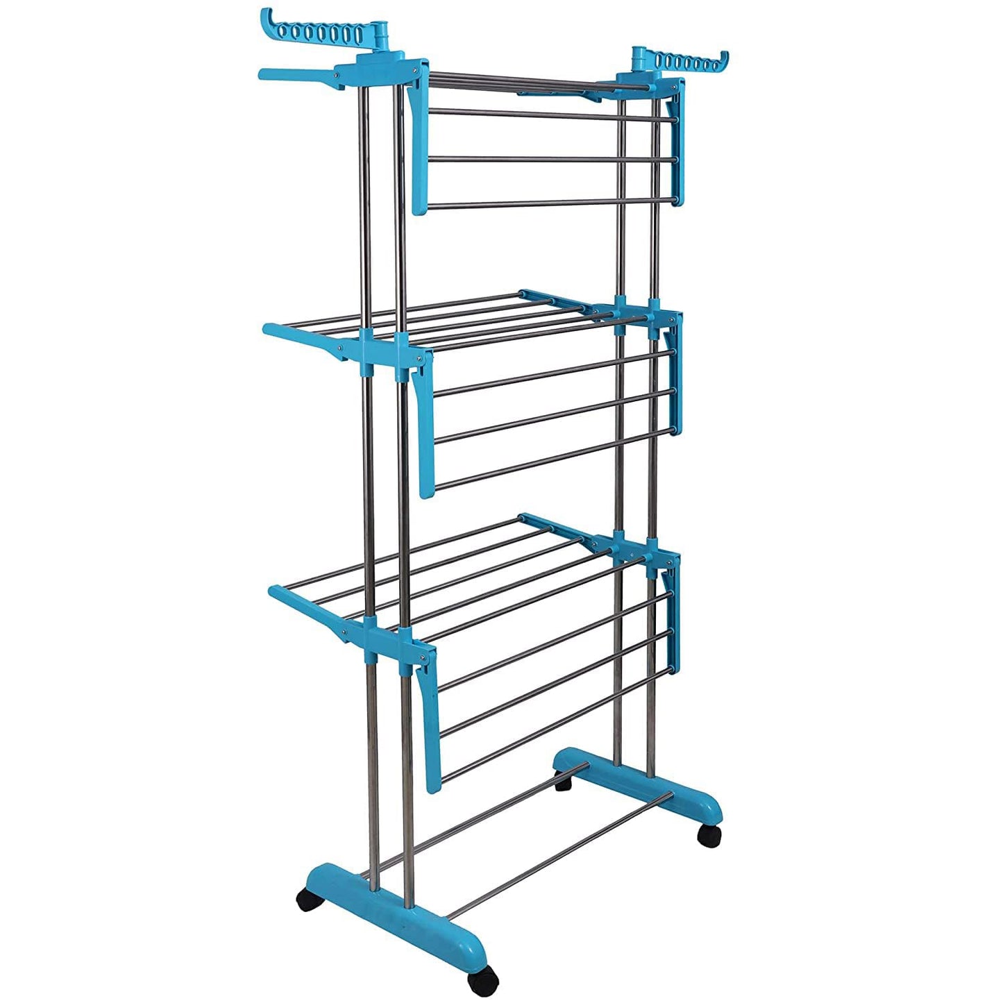 Heavy Duty 3-Tier Stainless Steel Foldable Clothes Drying Rack