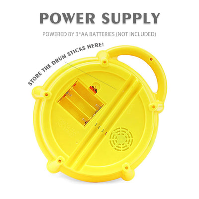 Flash Drum Toys For Kids With Light  Musical Sound Colorful Plastic Baby Drum Musical Toys For Children Baby Toy Instrument Best Gift For Boys  Girls. - second image