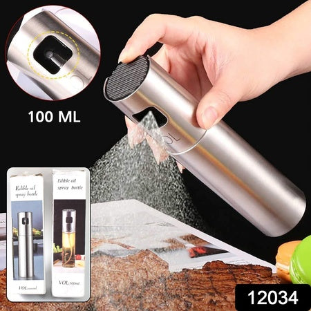Oil Sprayer for Cooking - Stainless Steel & Glass Oil Dispenser (100ml)