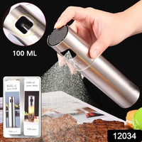 Oil Sprayer for Cooking - Stainless Steel & Glass Oil Dispenser (100ml)