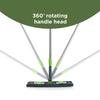 Microfiber Flat Floor Mop - 360° Rotating Head, Telescopic Handle - Wet & Dry Cleaning