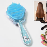 Cartoon Hair Brush Massage Shower Comb Blur Wet Salon (1 Pc ) - LootFaat