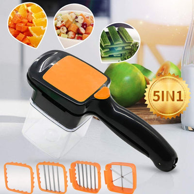 5 In 1 Nicer Dicer Used For Cutting And Shredding Of Various Types Of Food Stuff In All Kitchen Purposes. - second image