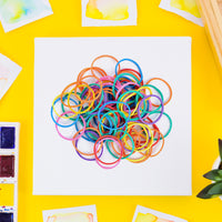 Rubber Band For Officehome And Kitchen Accessories Item Products Elastic Rubber Bands Flexible Reusable Nylon Elastic Unbreakable For Stationery School Multicolor - LootFaat