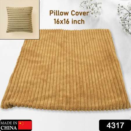Throw Pillow Covers 16x16 Inch Pack Of 1 Couch Pillows Cover Soft Corduroy Decorative Pillow Covers Square Pillowcase For Bed Sofa Chair Bedroom Home Farmhouse Decor (1 Pc) - LootFaat