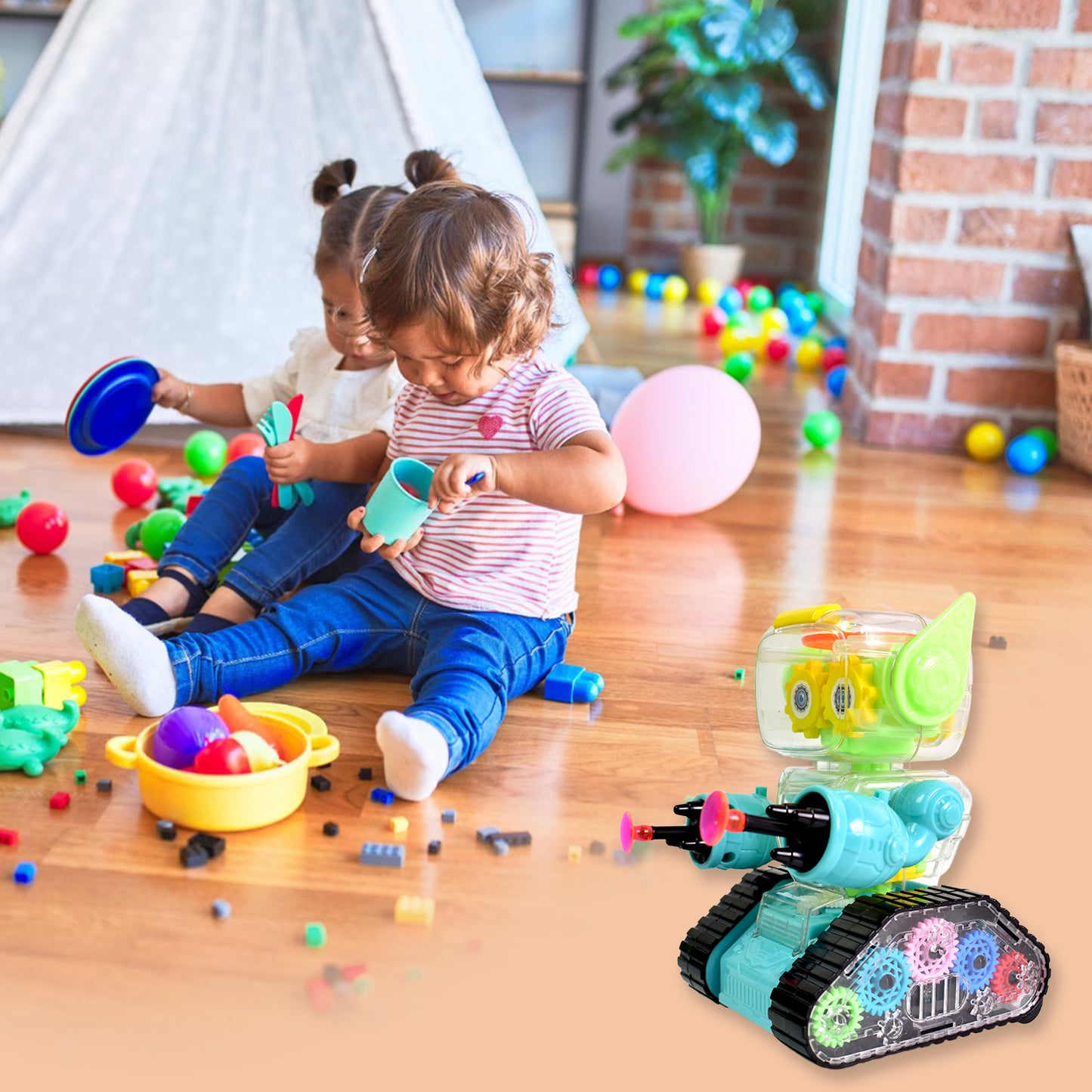 Gear Robot Car For Kids (1 Pc) - LootFaat