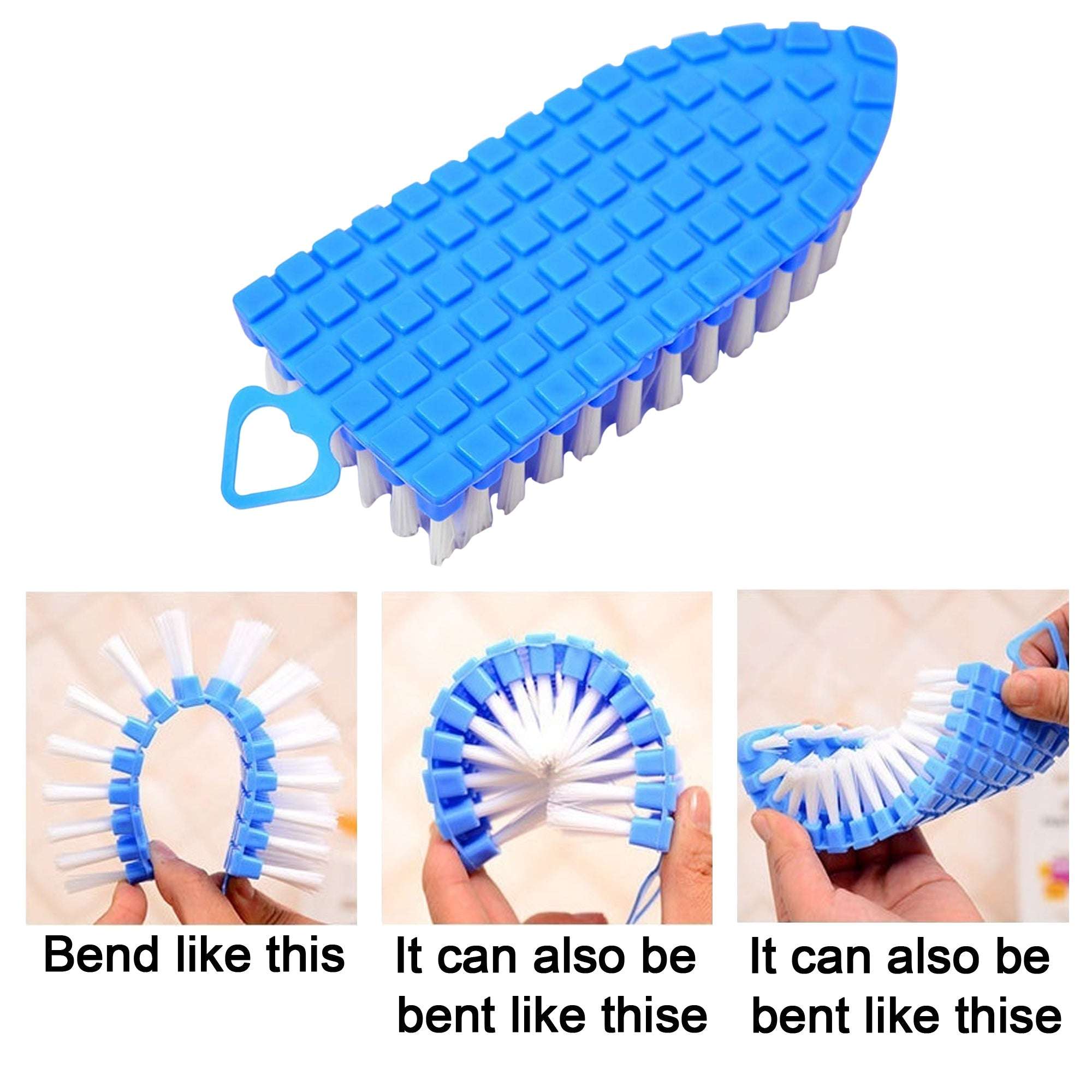 Flexible Plastic Cleaning Brush For Home Kitchen And Bathroom - LootFaat