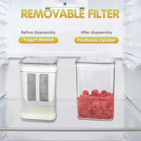2 In 1 Multifunctional Yogurt Strainer With Storage Container  1100 Ml (1 Set)