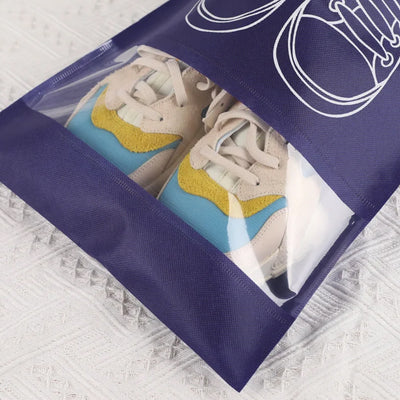 Portable Shoe Bag Organizer - Travel Shoe Pouch with Transparent Window - second image