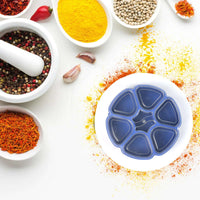 Unique Design Multipurpose Masala  Spice Box Container Spice Box For Kitchen  Masala Container  ( Plastic 7 Section ) - LootFaat