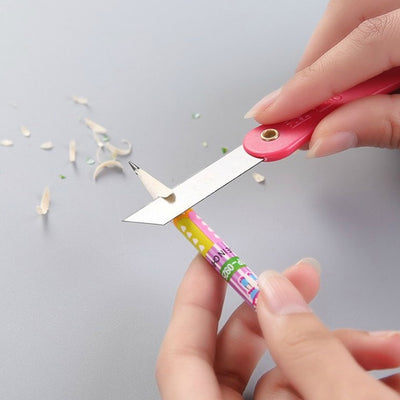 Multicolour Mini Paper Cutter Knife Pencil Knife (Pack Of 12) - second image