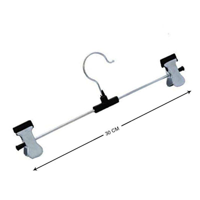 Hangers With 2-adjustable Anti-rust Clips (Pack Of 12)