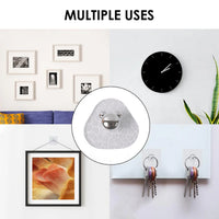 All-plastic Adhesive Wall Hooks - Strong No Damage Easy To Install (3 Pc Set)