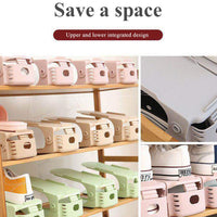 Adjustable Folding Shoe Slots Organizer. - LootFaat