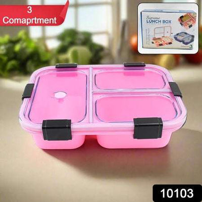 3-Compartment Insulated Lunch Box for Kids & Adults