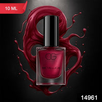 Og Beauty Premium Scarlet Red Metallica Nail Polish (1 Pc  10 Ml)