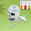 Ghost Face Bottle Water Bottle Drinking Cup With Lid And Straw Party Favors Summer Hawaiian And Beach Party Decorations For Kids Adults With Brown Box(1 Pc)