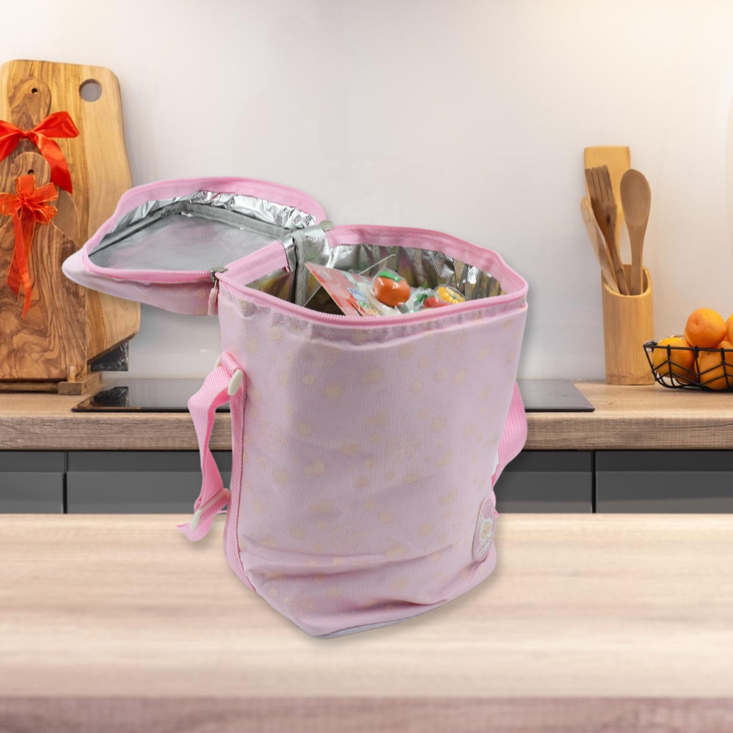 Zip Lunch Bag Cute Animal Lunch Bag With Carry Adjustable Strap Lunch Bag For Women Durable Reusable Durable Handbag Bag (1 Pc) - LootFaat