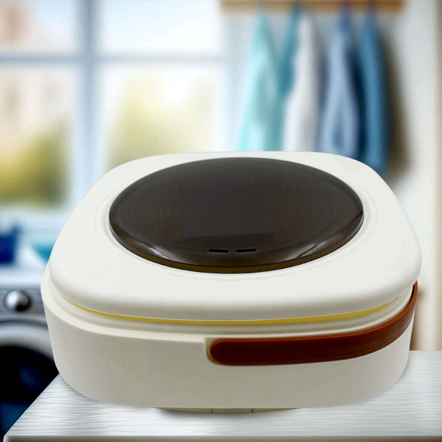 Folding Washing Machine Mini Portable Washing Machine Deep Cleaning Half Automatic Washt Mini Foldable Washing Machine Suitable For Socks Underwear Baby Clothes - LootFaat