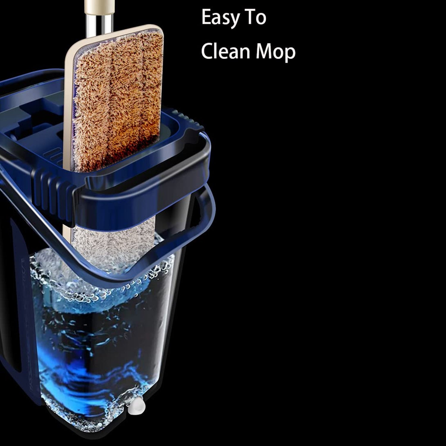 Scratch Cleaning Mop With 2 In 1 Self Clean Wash Dry Hands Free Flat Mop - LootFaat
