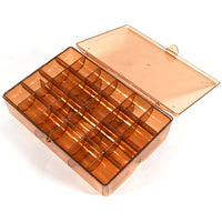 2 Layer Acrylic Jewelry Storage Box Dustproof Earring Box Storage Box Portable Nail Art Storage Case 24-grid Small And 6-grid Big Case Makeup Vanity Box (1 Pc  30 Compartment) - LootFaat