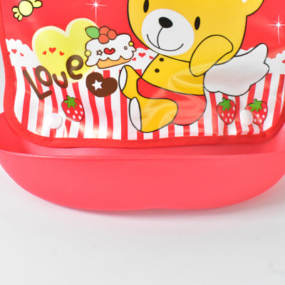 Multifunctional Waterproof Bpa Free Reusable Soft Fabric Plastic Baby Bib (1 Pc) - second image