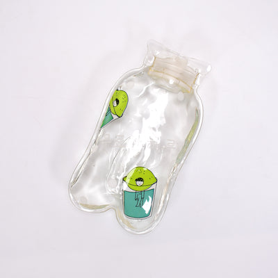 Transparent Multi Design Small Hot Water Bag With Cover For Pain Relief Neck Shoulder Pain And Hand Feet Warmer Menstrual Cramps. - second image