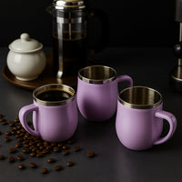 Apex Chit-chat Double Wall Stainless Steel Mug Set (6pc200ml) Approx