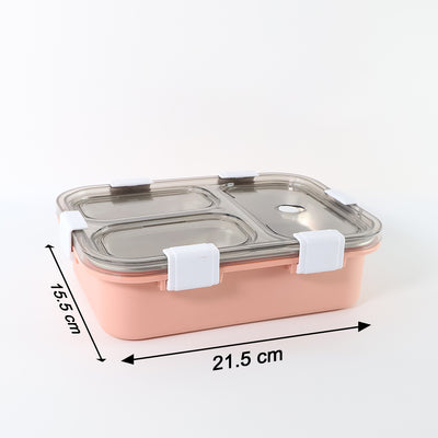 3-compartment Lunch Box - (1 Pc) - second image