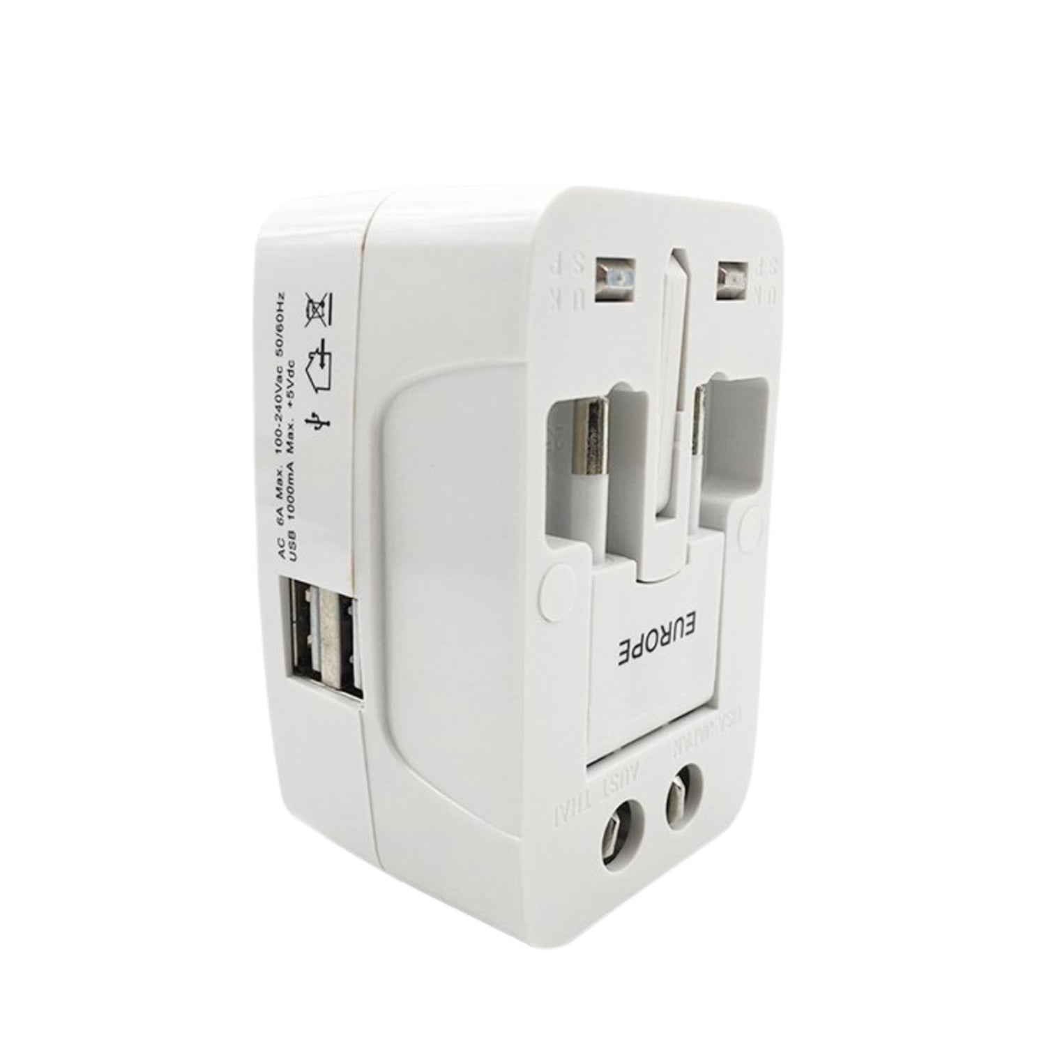 All-in-one Universal Worldwide Travelling Ac Adaptor Plug (Au  Uk  Us  Eu) International Power Charger Electric Usb Power Plug Socket Adapter Converter (1 Pc) - LootFaat