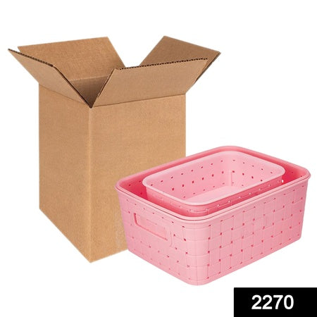 Multipurpose Smart Shelf Basket  Storage Basket (Set 3 Pc) - LootFaat