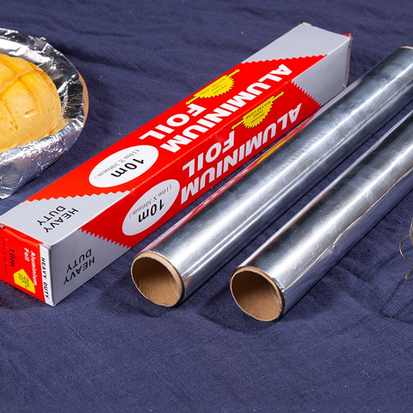 Aluminum Foil Roll Heavy Duty Non Stick Thick Aluminum Foil Sheet Baking Grilling Tool (10mx300mm) - LootFaat