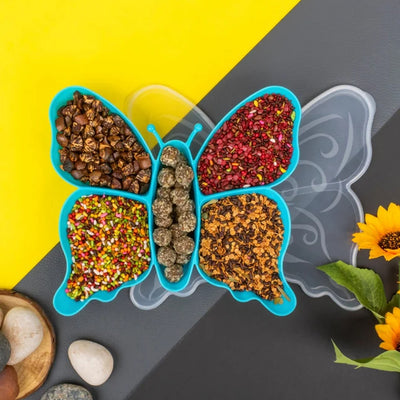 5 Compartment Multipurpose Butterfly Plastic Tray (1 Pc) - second image