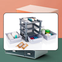 Mini 3 Layer Drawer Used For Storing Makeup Equipments And Kits Used By Womens And Ladies. - LootFaat