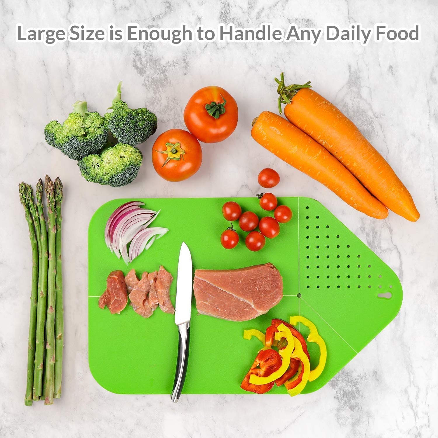 Multi Chopping Board And Stand For Cutting And Chopping Of Vegetables Fruits Meats Etc. Including All Kitchen Purposes. - LootFaat