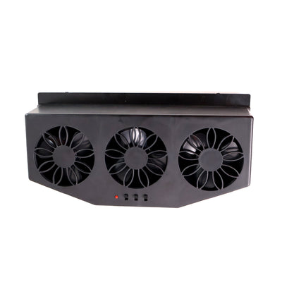 Triple Fan Solar Car Exhaust Fan - Auto Cooling Ventilation System - second image