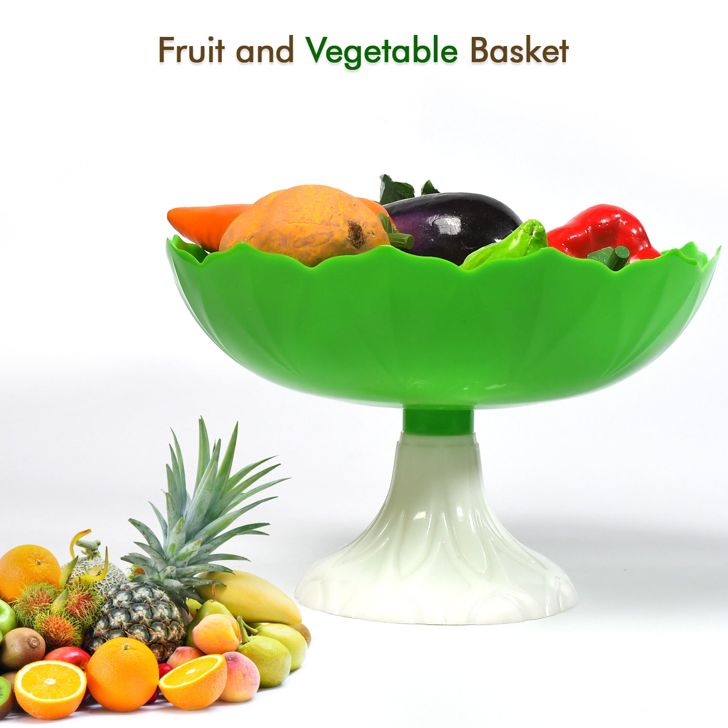 Fruit Storage Basket Egg Vegetable Bread Rice Storage Bowl Stand For Kitchen Counter Cabinet And Pantry - LootFaat