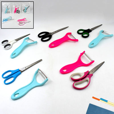 Stainless Steel Kitchen Scissors  Multipurpose Peeler (2 Pc Set  Mix Design Scissor  Peeler) - second image