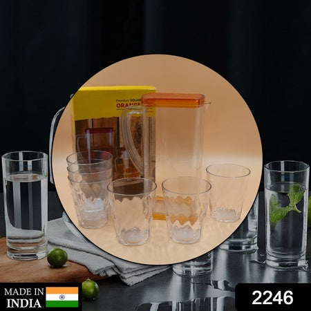 Resistant Glass Jug For Juice Milk Cold Or Hot Beverages - LootFaat