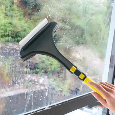 Brush 2 In 1 Mesh Cleaning Brush  Wiper With Extended Handle Window Cleaning Brush Net Cleanermagic Window Cleaner Brush Window Mesh Cleaner (1 Pc) - second image