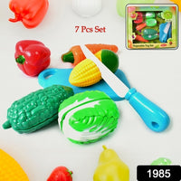 Realistic Slice-able Fruits And Vegetables Cut In 2 Part Play Toy Set - LootFaat