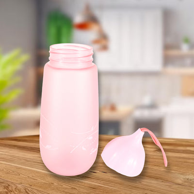 Unique Shape Premium Plastic Water Bottle With Dori Easy To Carry Leakproof Bpa-free Water Plastic Water Bottle For Children Home School (1 Pc  550 Ml)