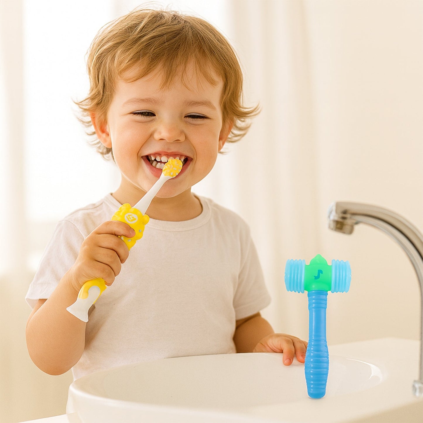 Kids Toothbrush and Hammer Toy Set