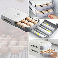 Pull-Out Egg Storage Drawer - Fridge Organizer & Protector (Holds 12)